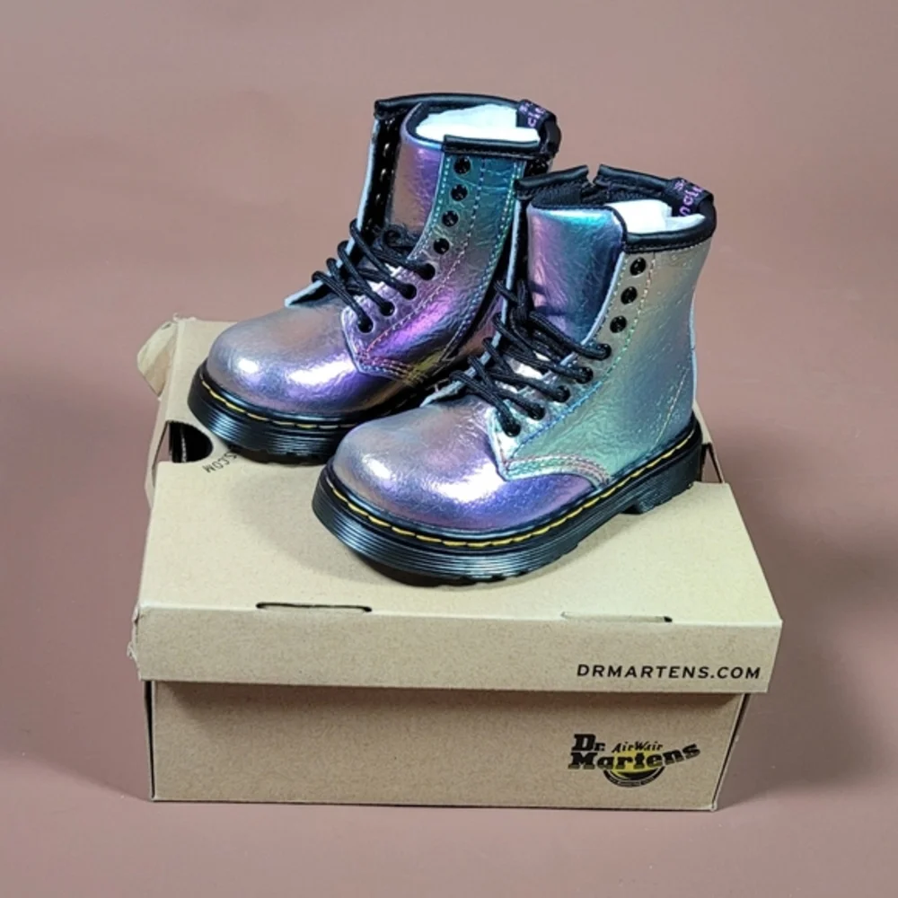 Dr. Martens Holographic Lace-Up Boots